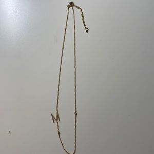 ANTHROPOLOGIE Delicate Monogram Necklace